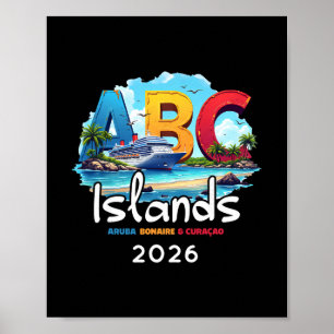 ABC-Inseln Aru Bonaire Curacao Kreuzfahrt Urlaub 2 Poster