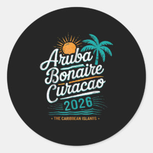 ABC-Inseln Aru Bonaire Curaçao Kreuzfahrt Urlaub 2 Runder Aufkleber