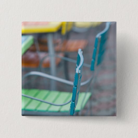 ABC-Inseln, ARUBA, Palm Beach: Farbiges Café 2 Button (Vorderseite)