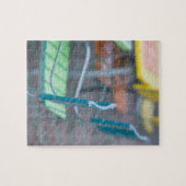 ABC-Inseln, ARUBA, Palm Beach: Farbiges Café 2 Puzzle (Horizontal)