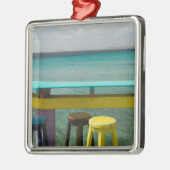 ABC-Inseln, BONAIRE, Kralendijk:Meerblick Ornament Aus Metall (Links)