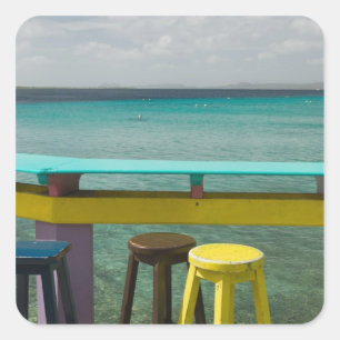 ABC-Inseln, BONAIRE, Kralendijk: Ozeanblick Quadratischer Aufkleber
