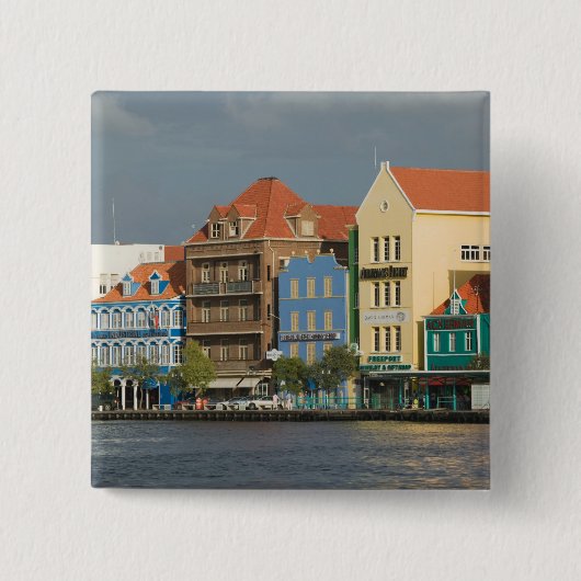 ABC-Inseln, CURACAO, Willemstad: Hafen 2 Button (Vorderseite)