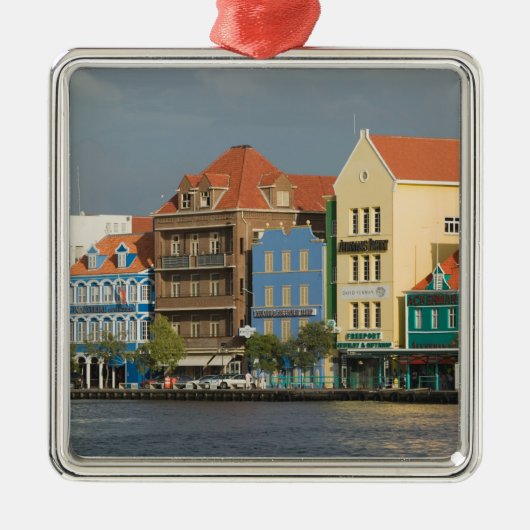 ABC-Inseln, CURACAO, Willemstad: Hafen 2 Silbernes Ornament (Vorne)