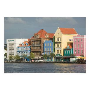 ABC-Inseln, CURACAO, Willemstad: Hafenfront 2 Fotodruck