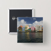 ABC-Inseln, CURACAO, Willemstad: Hafenfront Button (Vorne & Hinten)
