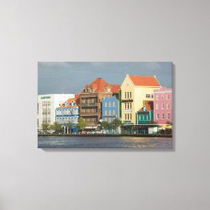 ABC-Inseln, CURACAO, Willemstad: Hafenpromenade 2 Leinwanddruck