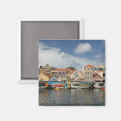 ABC-Inseln, CURACAO, Willemstad: Punda, Magnet (Vorderseite/Rückseite)