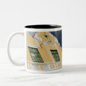 ABC-Inseln, CURACAO, Willemstad: Punda Zweifarbige Tasse (Links)