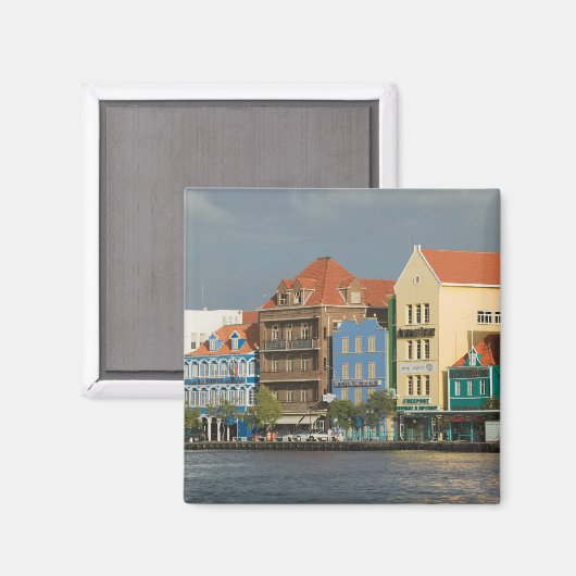 ABC-Inseln, KURAKAO, Willemstad: Hafen 2 Magnet (Vorderseite/Rückseite)