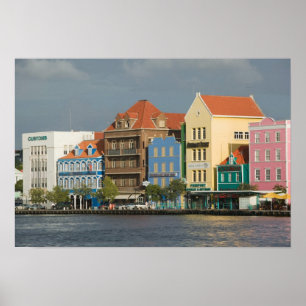 ABC-Inseln, KURAKAO, Willemstad: Hafen 2 Poster