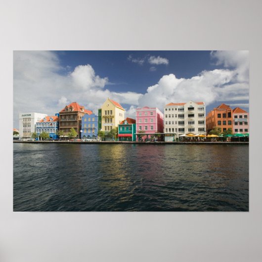 ABC-Inseln, KURAKAO, Willemstad: Hafen Poster (Vorne)