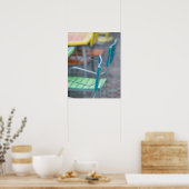 ABC Islands, ARUBA, Palm Beach: farbenfrohe Café 2 Poster (Küche)