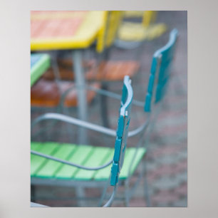 ABC Islands, ARUBA, Palm Beach: farbenfrohe Café 2 Poster