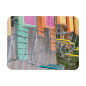 ABC Islands, ARUBA, Palm Beach: farbenfrohe Cafés Magnet (Horizontal)