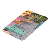 ABC Islands, ARUBA, Palm Beach: farbenfrohe Cafés Magnet (Linke Seite)