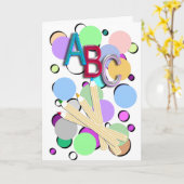 ABC KARTE (Gelbe Blume)