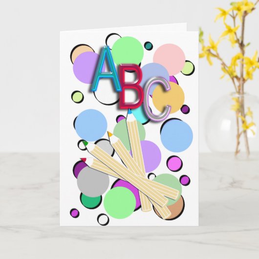 ABC KARTE (Gelbe Blume)