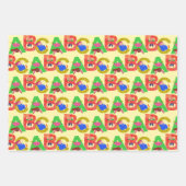 ABC Kids Design Wrapper Geschenkpapier Set (Vorderseite 3)