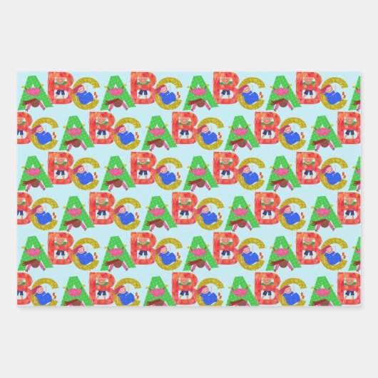ABC Kids Design Wrapper Geschenkpapier Set (Vorderseite 2)