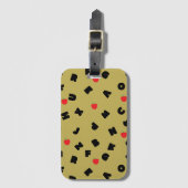 abc Kindergarten Brief Safari Wildbaumschule Gepäckanhänger (Vorderseite Vertikal)