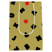 abc Kindergarten Brief Safari Wildbaumschule Mittlere Geschenktüte (Rückseite)