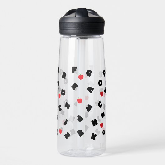 abc Kindergarten Brief Safari Wildbaumschule Trinkflasche (Vorne)