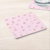 ABC Kindergarten daisy Balloon Studentenschule Rechteckiger Pappuntersetzer (angewinkelt)