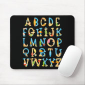Abc Kindergarten Lehrer Summer Beach End of Schoo Mousepad (Mit Mouse)