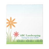 ABC-Landscaping für Notepad-Vorlage Notizblock (Vorderseite)