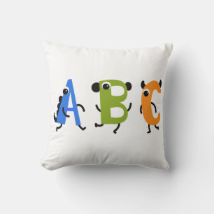 ABC Letter Throw Pillow Kissen