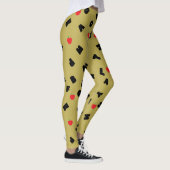 ABC Letter XYZ Apfelschüler Back 2 school Leggings (Rechts)
