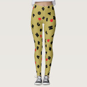 ABC Letter XYZ apple student kid Back 2 school Leggings (Vorderseite)