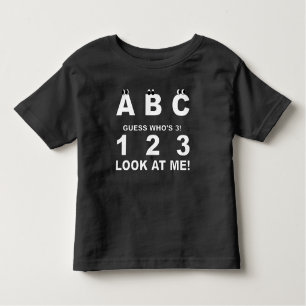 ABC Look, der 3 Printmedien ist Kleinkind T-shirt