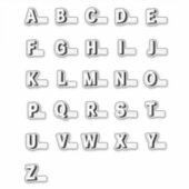 ABC-Merkzettel Aufkleber (Vorderseite)