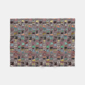 ABC mocha multi Fleecedecke (Vorderseite (Horizontal))