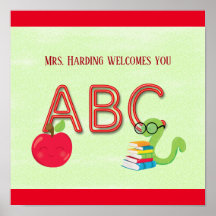 ABC Neon Letters Bookworm Reader-Klasse