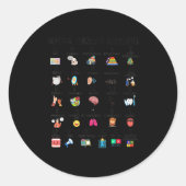 Abc Of Speech Therapy Alphabet Speech Language Pat Runder Aufkleber (Vorderseite)