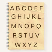 ABC Paper Alphabet Letters Practice Notebook Notizblock (Vorderseite)