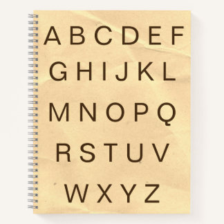 ABC Paper Alphabet Letters Practice Notebook Notizblock