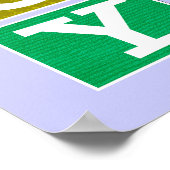 ABC Poster (blau) (Ecke)