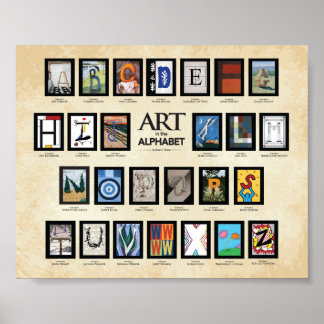 ABC Poster - Kunst im Alphabet