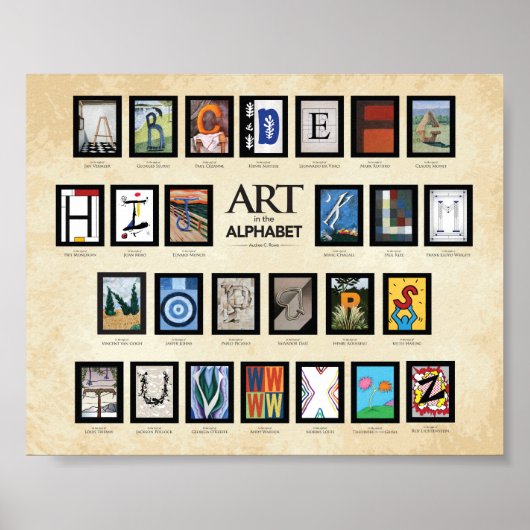 ABC Poster - Kunst im Alphabet (Vorne)