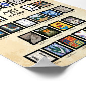 ABC Poster: Kunst im Alphabet Poster (Ecke)