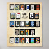 ABC Poster: Kunst im Alphabet Poster (Vorne)