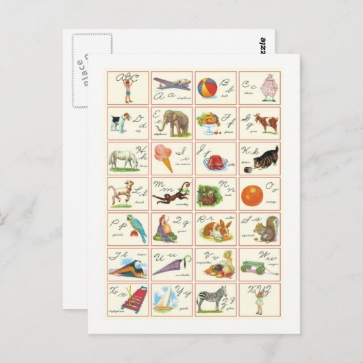 ABC POSTKARTE (Vorne/Hinten)