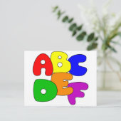 ABC POSTKARTE (Stehend Vorderseite)