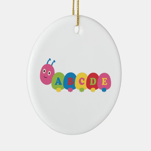 ABC-Raupe Keramik Ornament (Rechts)