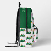 ABC Recycelnd Garbage Truck Personalisierter Name Bedruckter Rucksack (Links)