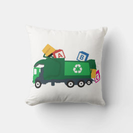 ABC Recycelnd Müllwagen Kissen